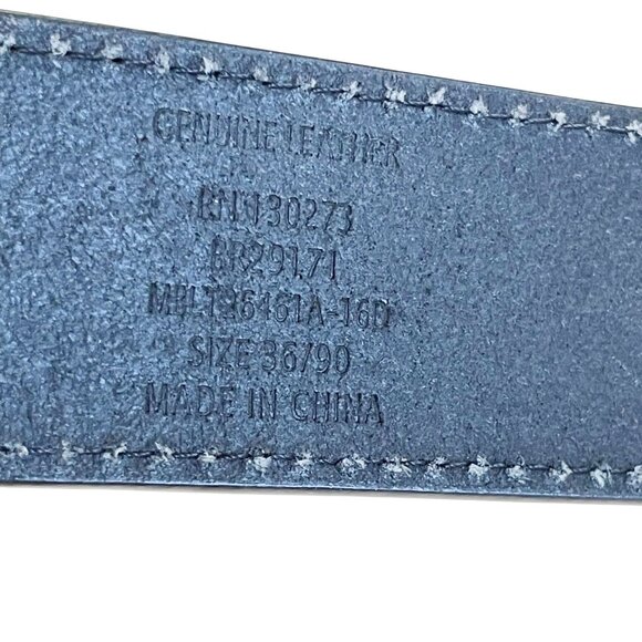 Wrangler Black Genuine Leather Work Belt - Silver Buckle Men's Size 36/90 - Picture 5 of 7